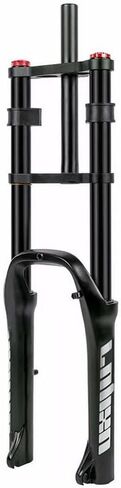 20 Inch Bike Suspension Fork 4.0 Tire Fat Fork Straight Double Shoulder Air Fork Travel 110mm QR 135mm Disc Brake Front Fork Rebound Adjustable in Saudi Arabia