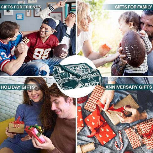 Football Gifts for Men Women, Football Throw Blanket for Fans, Sports Team Color Blanket for Christmas and Birthdays 60" x 50" in Saudi Arabia