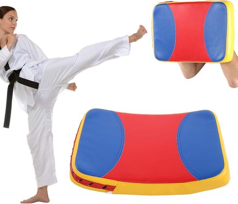 ZJchao Taekwondo Kick Pad, PU Leather + EVA Boxing Pads Martial Arts Training Equipment Arcshaped Chest Target for Karate Gear, Kickboxing in Kuwait