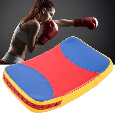 ZJchao Taekwondo Kick Pad, PU Leather + EVA Boxing Pads Martial Arts Training Equipment Arcshaped Chest Target for Karate Gear, Kickboxing in Kuwait