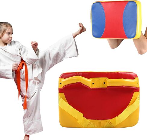 ZJchao Taekwondo Kick Pad, PU Leather + EVA Boxing Pads Martial Arts Training Equipment Arcshaped Chest Target for Karate Gear, Kickboxing in Kuwait