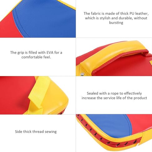 ZJchao Taekwondo Kick Pad, PU Leather + EVA Boxing Pads Martial Arts Training Equipment Arcshaped Chest Target for Karate Gear, Kickboxing in Kuwait