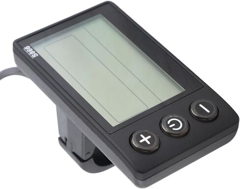 Agatige S866 دراجة كهربائية LCD عرض متر، 24V 36V 48V لوحة تحكم سكوتر الكهربائية مع SM التوصيل أجهزة الكمبيوتر ركوب الدراجات لمقود 22.2mm / 0.9in in Saudi Arabia