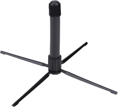 Portable Lightweight Metal Clarinet Flute Oboe Folding Stand, Sturdy Anti Durable, 4 Feet Stable Support Accessory, With Soft Pad, Clarinet Stand, For Musical Instrument in Saudi Arabia