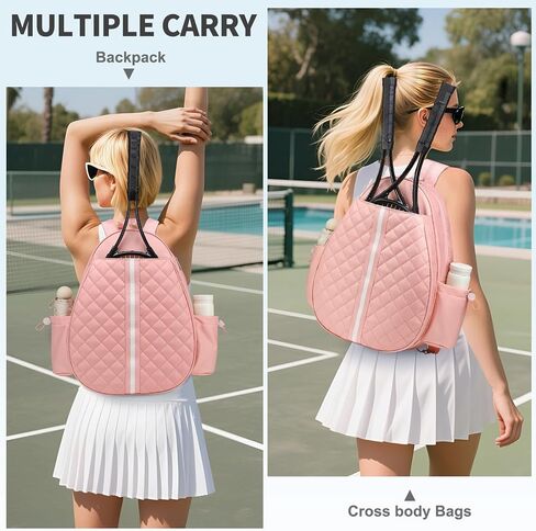 Tennis Bag, Convertible Sling Crossbody Backpack Waterproof Reversible Racket Bags for Women Men in Saudi Arabia