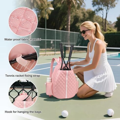 Tennis Bag, Convertible Sling Crossbody Backpack Waterproof Reversible Racket Bags for Women Men in Saudi Arabia