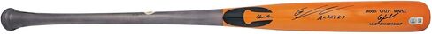 Gunnar Henderson Autographed Orange Chandler Player Model Baseball Bat Orioles "AL ROY 23" Beckett BAS Witness Stock #225827 in Saudi Arabia