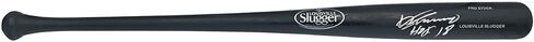 Vladimir Guerrero Sr. Autographed Black LS Baseball Bat Angels "HOF 18" Beckett BAS Witness Stock #229987 in Saudi Arabia