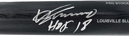 Vladimir Guerrero Sr. Autographed Black LS Baseball Bat Angels "HOF 18" Beckett BAS Witness Stock #229987 in Saudi Arabia