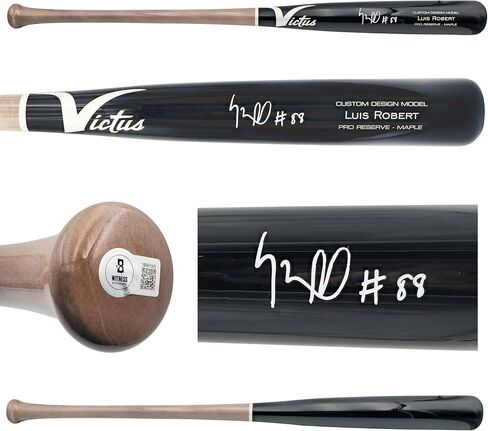 Luis Robert Jr. Autographed Black & Gray Victus Player Model Baseball Bat White Sox Beckett BAS Witness Stock #227298 in Saudi Arabia