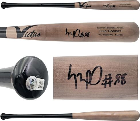 Luis Robert Jr. Autographed Gray Victus Player Model Baseball Bat White Sox Beckett BAS Witness Stock #227296 in Saudi Arabia