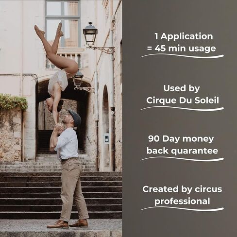 Liquid Chalk 3oz - Made for Circus - Acrobatics - Trapeze - Aerial - Pole Grip - Gymnastics - Cheer - Calisthenics - Rock Climbing - Mess Free - Long Lasting Strong Grip Enhancer - Made in USA in Saudi Arabia
