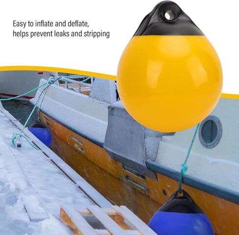 Boat Mooring Buoys, 9.84x12.2inch Boat Buoy Float, Inflatable PVC Boat Fenders Ball Dock Bumper Ball, Anti Collision Water Proof Anchor Balls for Yachts Fishing in Saudi Arabia