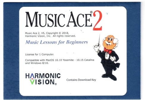 بطاقة تنزيل HARMONIC VISION Music Ace 2 (Windows / Macintosh) in Saudi Arabia