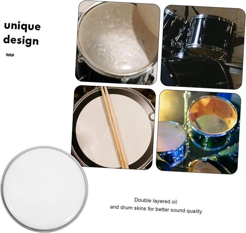 SUPVOX Double Layer Semi- Snare Drum Skin Replacement 12 Inch Jazz Drum Head Cover for Enhanced Sound and Performance in Saudi Arabia