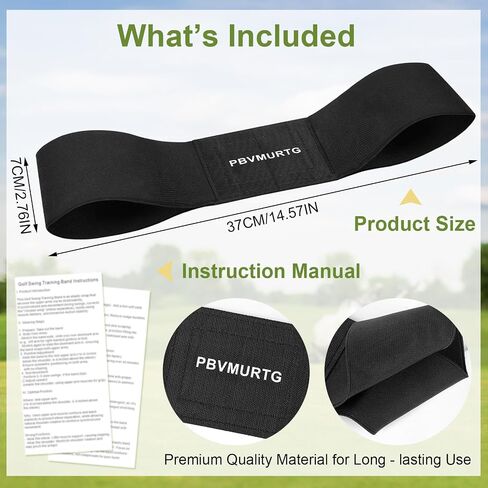 Golf Swing Training Aid with Instructions for use，Swing Correcting Arm Band Without unpleasant Smell，Golf Swing Band not Easily Sliding Down The arms. Swing Easy, Golf Arm Band Training Aid. in Saudi Arabia