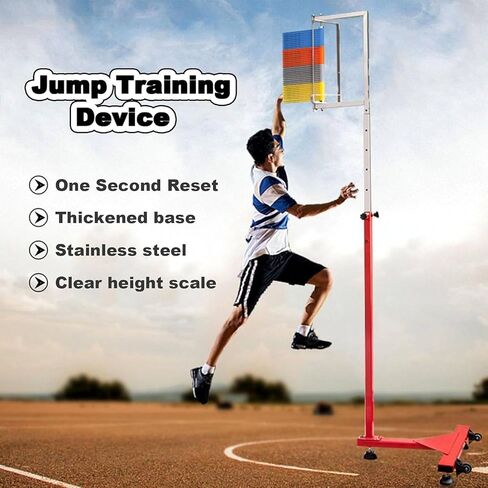 School Gym Vertical Jump Tester,Vertical Jump Test Stick Pole Tool,Training Jump Power Meter,Adjustable Height Leap Measurer, Basketball Training Equipment in Saudi Arabia