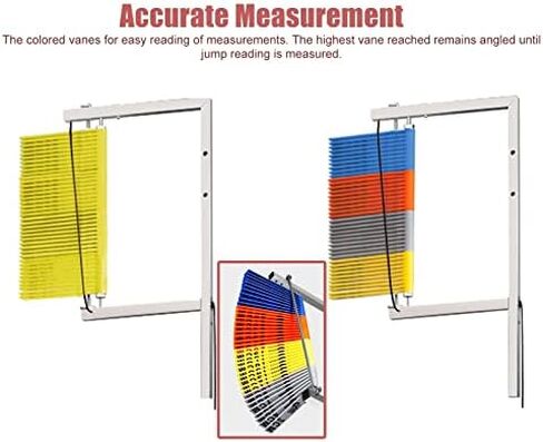 Vertical Jump Tester Equipment,Vertical Leap Measurer,Extra Tall Vertical Jump Tester with Wheel, Gym School Home Vertical Jump Trainer 5.5-11.8ft, Vertical Jump MEA in Saudi Arabia