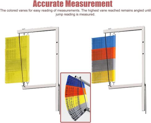 Vertical Jump Tester Equipment,Vertical Leap Measurer,Extra Tall Vertical Jump Tester with Wheel, Gym School Home Vertical Jump Trainer 5.5-11.8ft, Vertical Jump MEA in Saudi Arabia