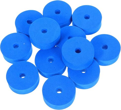 12 قطعة من وسادات طبل البحيرة الزرقاء السميكة الصامتة من حصائر ترطيب الصنج لحامل القبعة العالية لحماية الصنج وغسالات اللباد لقمع الضوضاء للمبتدئين والمحترفين في صيانة الطبل in Kuwait