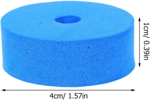 12 قطعة من وسادات طبل البحيرة الزرقاء السميكة الصامتة من حصائر ترطيب الصنج لحامل القبعة العالية لحماية الصنج وغسالات اللباد لقمع الضوضاء للمبتدئين والمحترفين في صيانة الطبل in Kuwait
