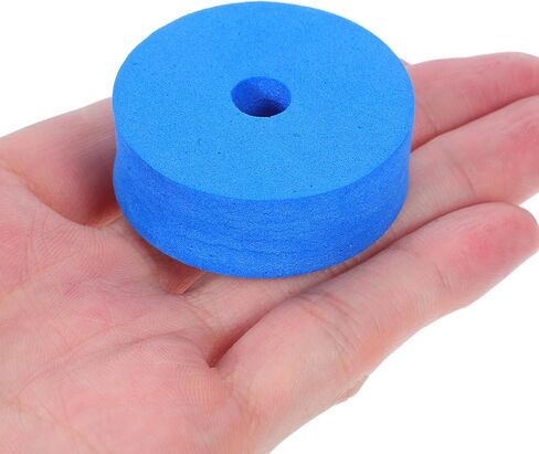 12 قطعة من وسادات طبل البحيرة الزرقاء السميكة الصامتة من حصائر ترطيب الصنج لحامل القبعة العالية لحماية الصنج وغسالات اللباد لقمع الضوضاء للمبتدئين والمحترفين في صيانة الطبل in Kuwait