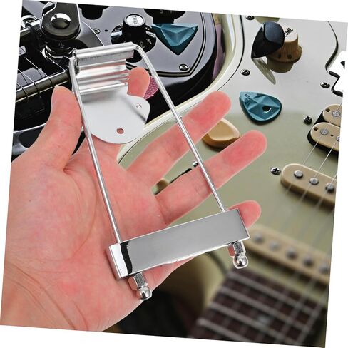 Generic Professional Guitar Tailpiece Silver Zinc Alloy Replacement for Jazz and Electric Guitars Solid with String Spacing in Saudi Arabia