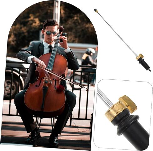 Yardwe Adjustable Cello Tail Rod Support Endpin for 3/4-4/4 Cellos Sturdy Musical Instrument Accessory Easy Installation for Professional and Practice Use in Saudi Arabia