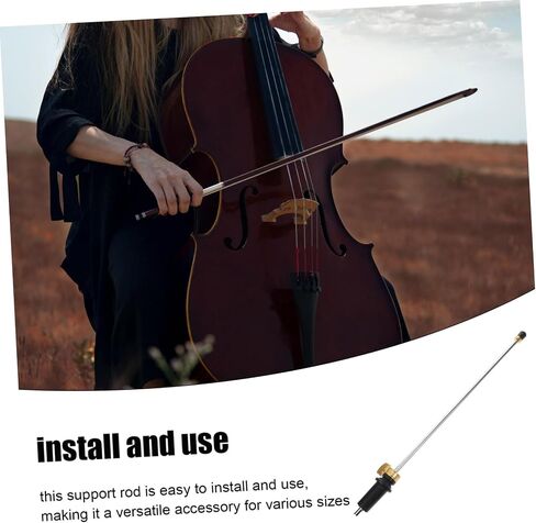 Yardwe Adjustable Cello Tail Rod Support Endpin for 3/4-4/4 Cellos Sturdy Musical Instrument Accessory Easy Installation for Professional and Practice Use in Saudi Arabia