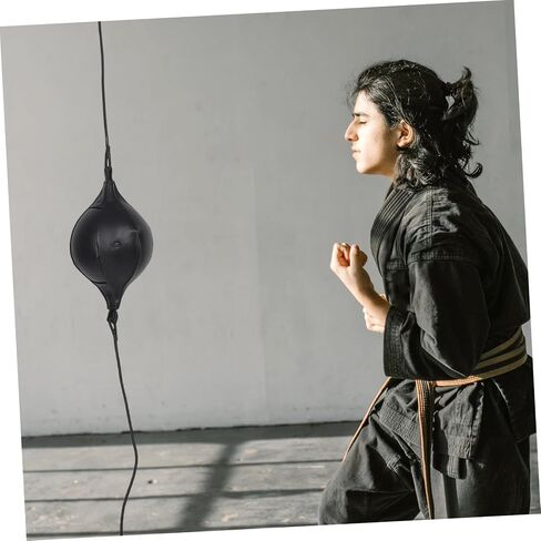 VICASKY مجموعة واحدة من كرة رد الفعل للملاكمة من البولي يوريثان، حقيبة تدريب ذات سرعة مزدوجة من أجل تنسيق ردود الفعل، تصميم معلق متين لاستخدام فعال للمساحة، تعزيز إطلاق الانعكاس العاطفي in Saudi Arabia
