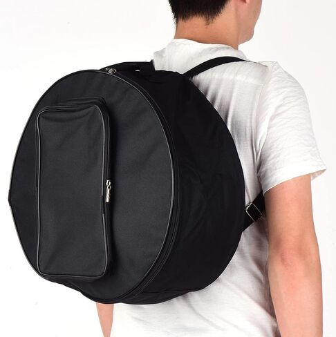 Snare Drum Bag 15 7 inch Adjustable Strap Portable Padded Drum Bag Portable Travel Oxford Cover External Pocket Percussion Transport Accessories (Black) in Saudi Arabia