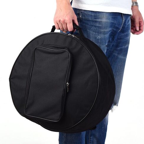 Snare Drum Bag 15 7 inch Adjustable Strap Portable Padded Drum Bag Portable Travel Oxford Cover External Pocket Percussion Transport Accessories (Black) in Saudi Arabia