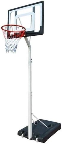 Portable Basketball Stand, Adjustable Outdoor Basketball Hoop with Backboard, Suitable for Teenagers, Durable Steel Rim, Easy to Move, Height Adjustable 2.10m-2.60m in Saudi Arabia