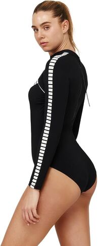 Gottex Women's Free Sport Cut Out Long Sleeve One Piece Swimwear-Removable Soft Cups, Front Lining, Back Zipper in Saudi Arabia