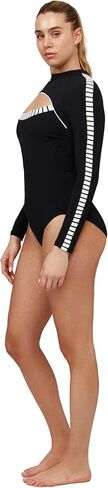 Gottex Women's Free Sport Cut Out Long Sleeve One Piece Swimwear-Removable Soft Cups, Front Lining, Back Zipper in Saudi Arabia
