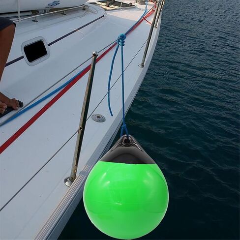 Round Boat Fender Buoy Ball PVC Lightweight Multipurpose with Eyelet for Yachts Marinas 11.8x13.8inch Anchor Float Buoy in Saudi Arabia