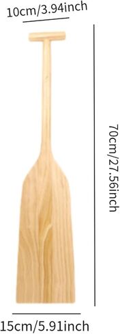 Children Wood Paddle Canoe Accessory Sturdy Versatile for School Training T Shaped Handle Splinter Free Design Ergonomic Grip in Saudi Arabia