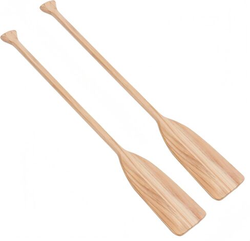48 Inch Canoe Paddles, Pine Wood, Suitable for Kayaking/Fishing/Rowing/DIY Home Decoration Gifts （2 Pcs ） in Kuwait