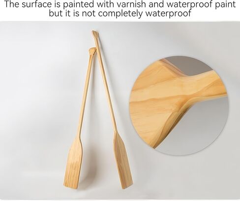 48 Inch Canoe Paddles, Pine Wood, Suitable for Kayaking/Fishing/Rowing/DIY Home Decoration Gifts （2 Pcs ） in Kuwait