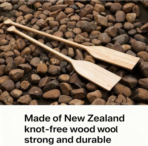48 Inch Canoe Paddles, Pine Wood, Suitable for Kayaking/Fishing/Rowing/DIY Home Decoration Gifts （2 Pcs ） in Kuwait