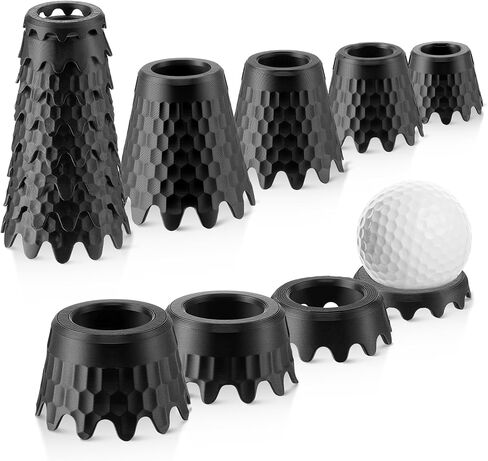 8 Pack ‌Simulator Golf Tees, TPU Unbreakable Material, Height from 1/4" to 2", Suitable for Indoor, Outdoor, Winter, Golf Mats, Turf and Driving Range in Saudi Arabia
