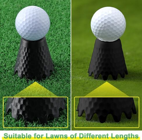 8 Pack ‌Simulator Golf Tees, TPU Unbreakable Material, Height from 1/4" to 2", Suitable for Indoor, Outdoor, Winter, Golf Mats, Turf and Driving Range in Saudi Arabia