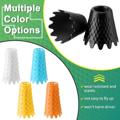 8 Pack ‌Simulator Golf Tees, TPU Unbreakable Material, Height from 1/4" to 2", Suitable for Indoor, Outdoor, Winter, Golf Mats, Turf and Driving Range in Saudi Arabia