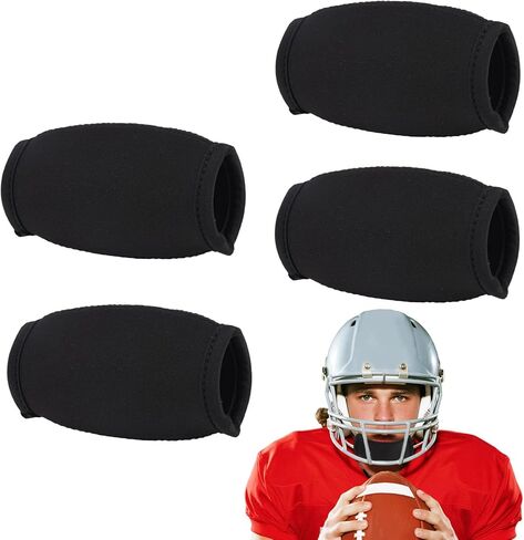 4 Pcs Football Chin Strap Covers, Diving Material Chin Pad Chinstrap Padding Protector for Youth & Adult Football Helmets Accessories in Saudi Arabia