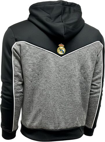 Icon Sports Kids Real Madrid Zip-Up Hoodie – Youth Sizes – Licensed Official Soccer Hooded Sweatshirt in Saudi Arabia