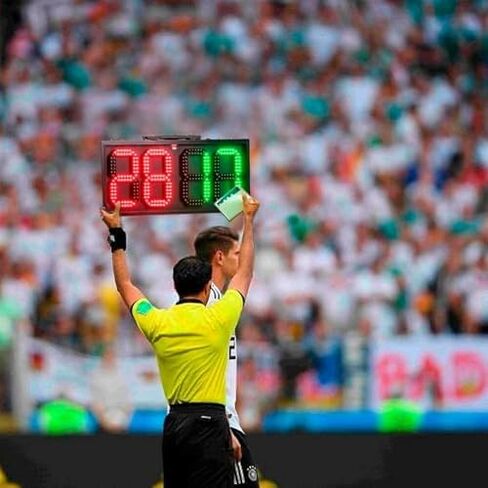 LED Substitution Board, Portable Electronic Display Board for Football and Basketball Games, Single-Sided Referee Scoreboard Equipment in Saudi Arabia