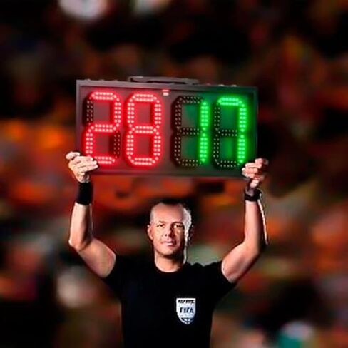 LED Substitution Board, Portable Electronic Display Board for Football and Basketball Games, Single-Sided Referee Scoreboard Equipment in Saudi Arabia