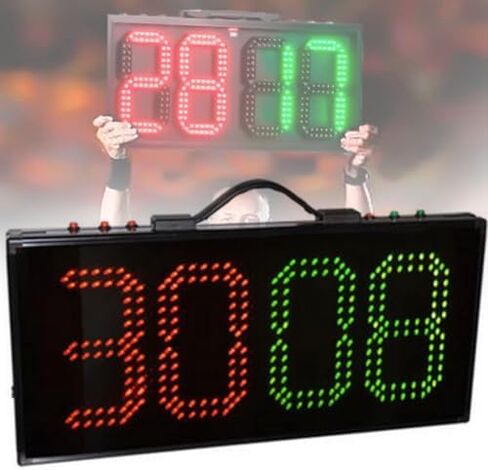 لوحة تبديل LED لكرة القدم، 8 بوصة 4 أرقام، عرض وقت إيقاف الإصابة في لعبة كرة القدم، لوحة النتائج in Kuwait