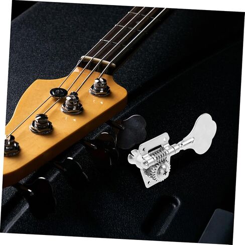 BESTonZON Bass Guitar Tuning Knobs Tuning Peg Handle and Easy to Install Replacement Parts for Bass Guitars Right Version in Saudi Arabia