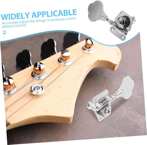 BESTonZON Bass Guitar Tuning Knobs Tuning Peg Handle and Easy to Install Replacement Parts for Bass Guitars Right Version in Saudi Arabia